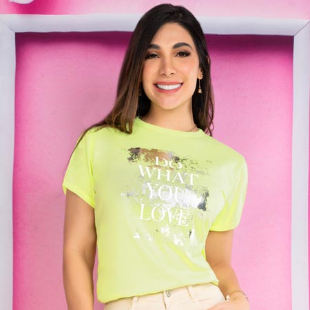 Blusa Verde Neón 11052327