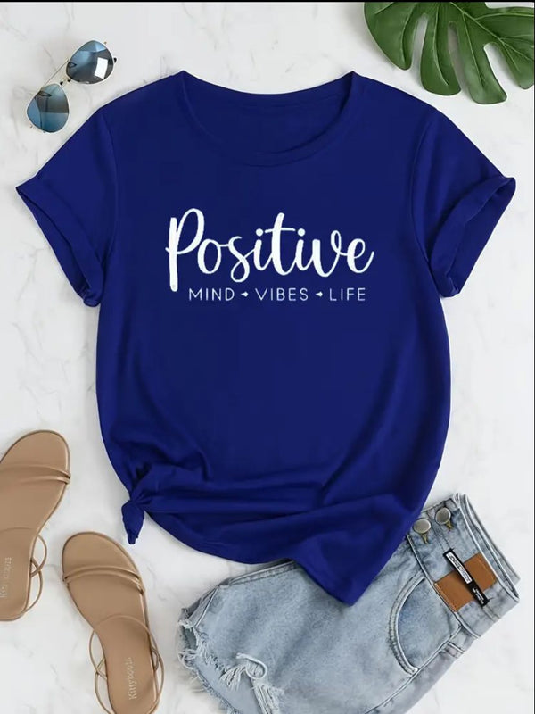 Camiseta Básica Positive Azul