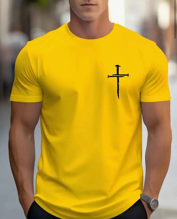 Camiseta Hombre Amarillo