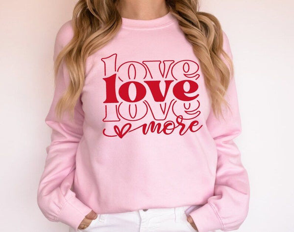 Buzo Love more ROSADO