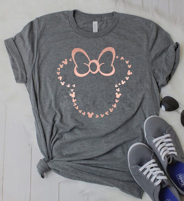 Camiseta Básica Minnie GRIS