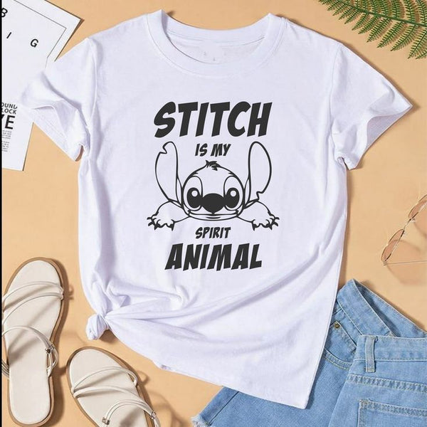 Camiseta Básica Stitch BLANCO