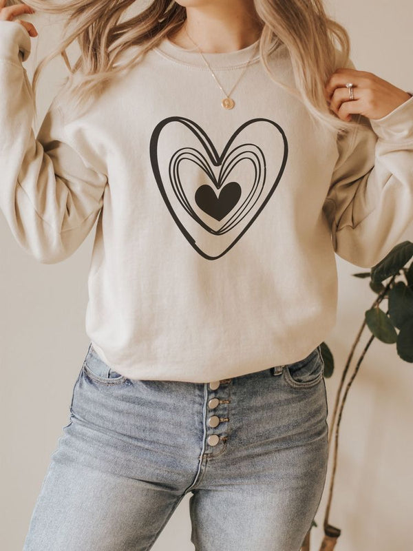 Buzo Corazones BLANCO