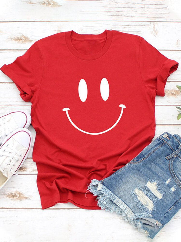 Camiseta Carita feliz ROJO
