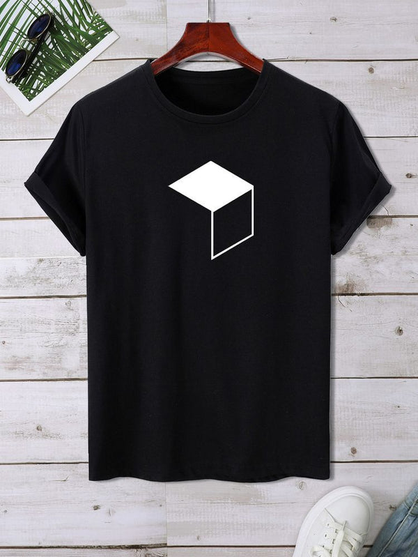Camiseta Cubo NEGRO