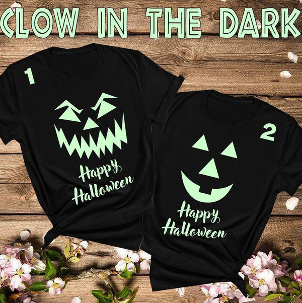 Camisetas Happy Halloween - Brilla en la Oscuridad