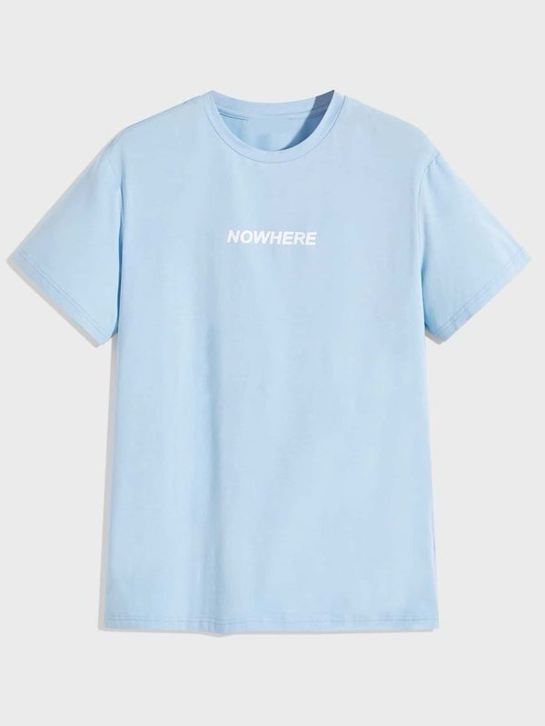 Camiseta Nowhere Celeste