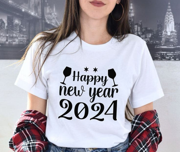 Camiseta Básica Happy New Year