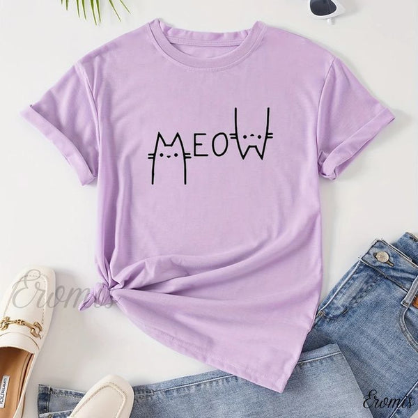 Camiseta Básica Meow