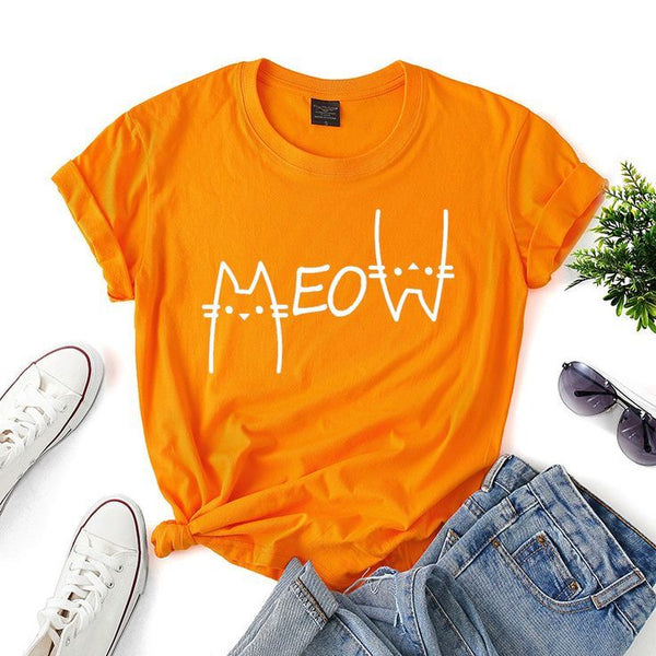 Camiseta Básica Meow