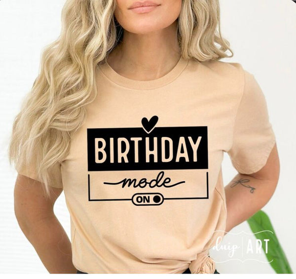 Camiseta Birthday Mode CUMPLEAÑOS