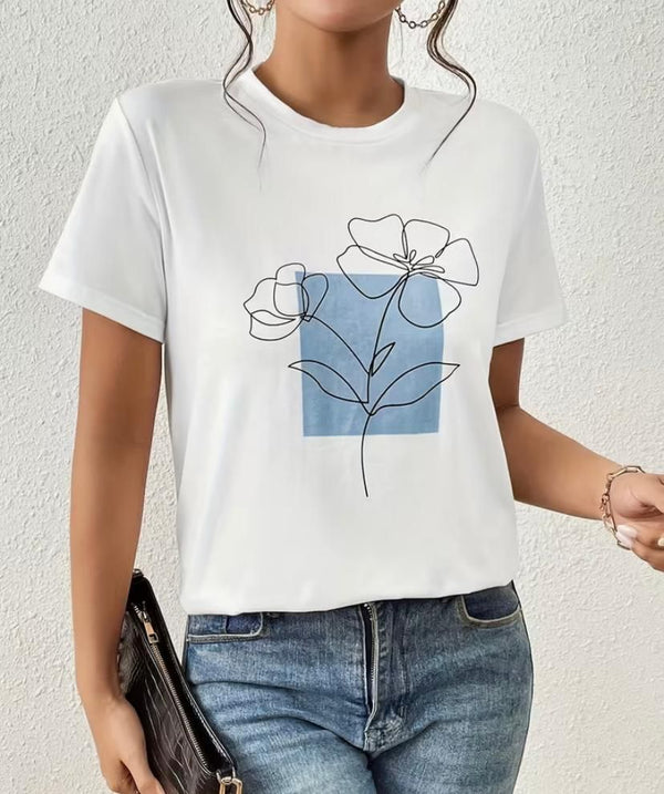 Camiseta Mujer Flores
