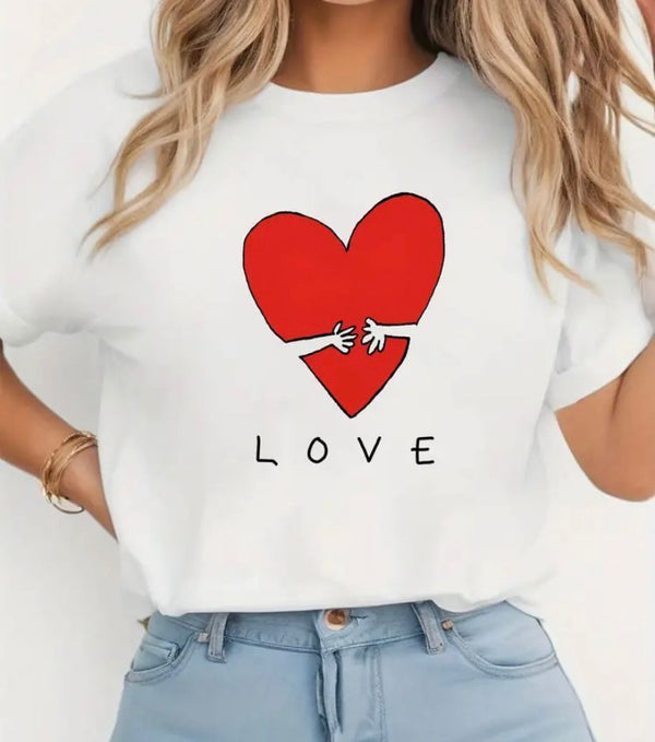 Camiseta Mujer Corazón Manos