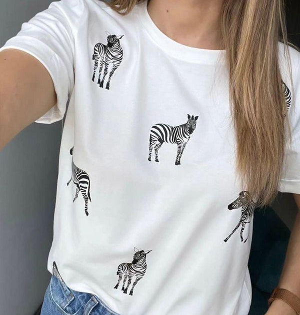 Camiseta Cebra Mujer