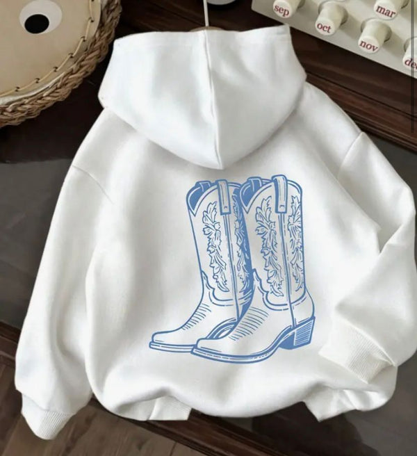 Hoodie Botas vaquero Mujer