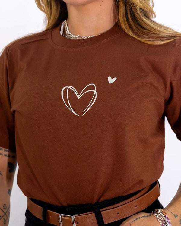 Camiseta Mujer Corazones