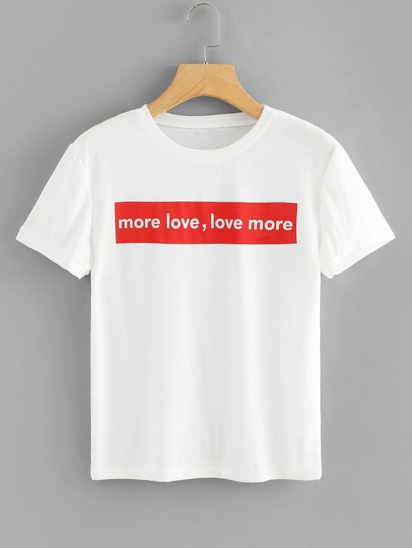 Camiseta more love, love more