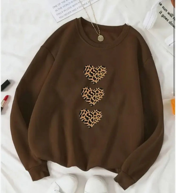 Sudadera Corazons animal