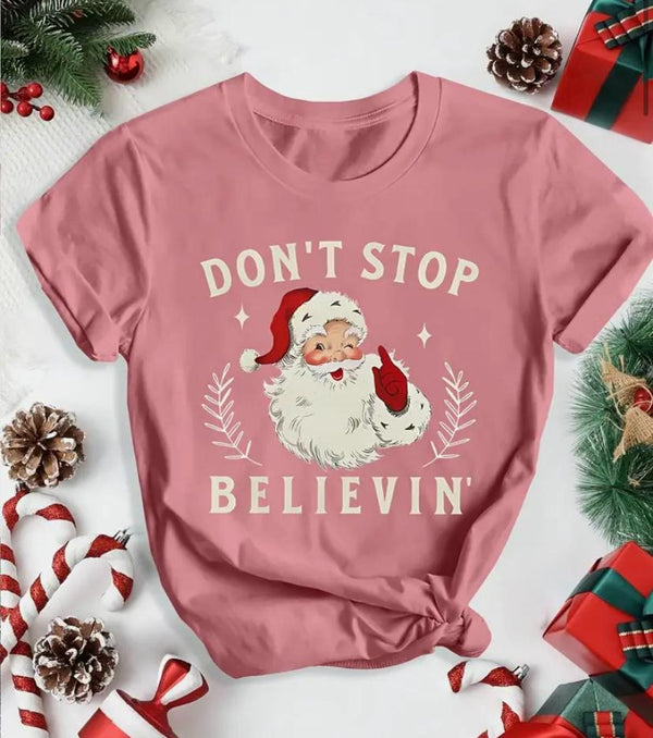 Camiseta Navidad Don't Stop Believing