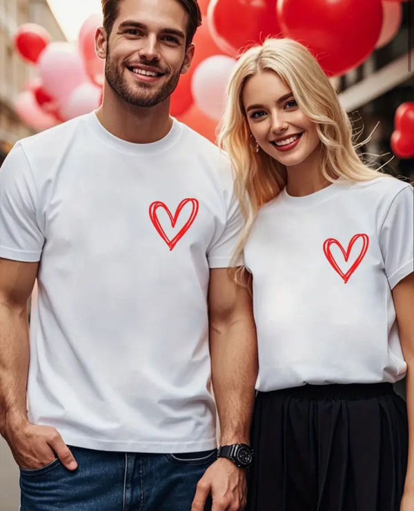 Camiseta de pareja Corazones