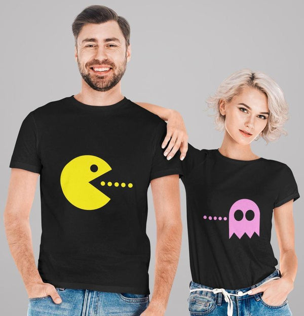Camiseta de pareja Pacman