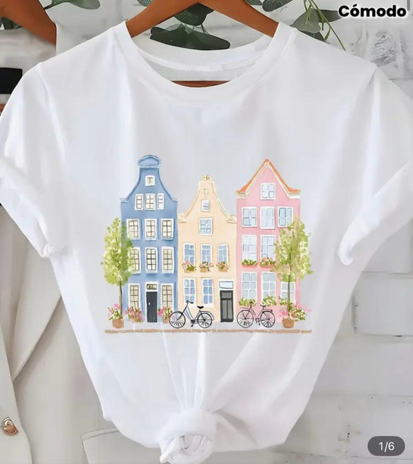 Camiseta Casitas
