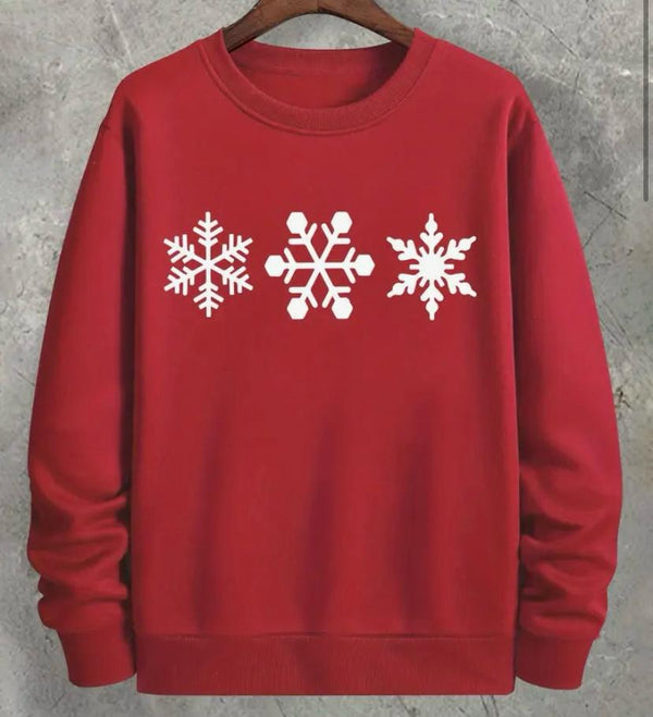 Sudadera Navidad Copos de nieve