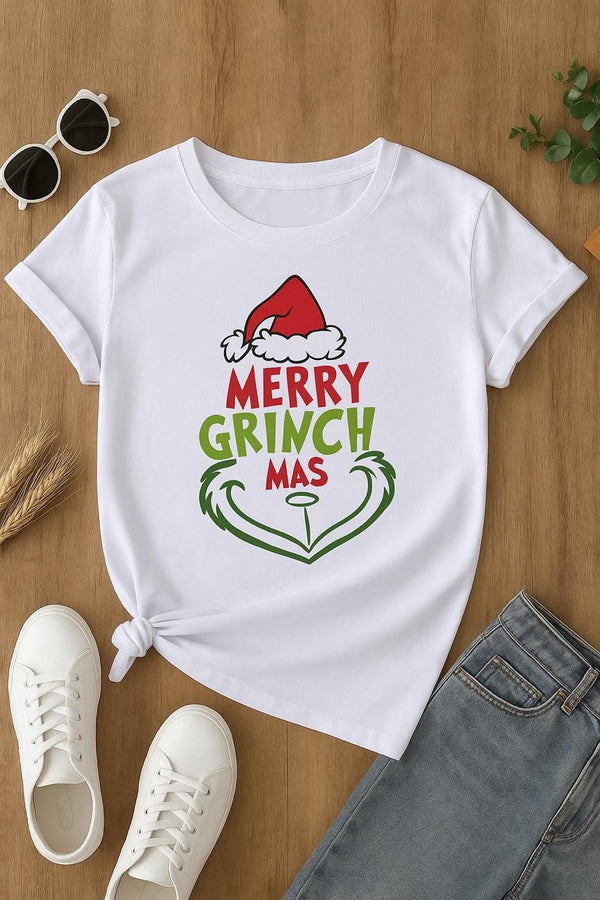 Camiseta Navidad Merry Grinchmas