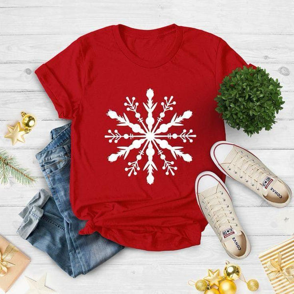 Camiseta Navidad Copo de nieve