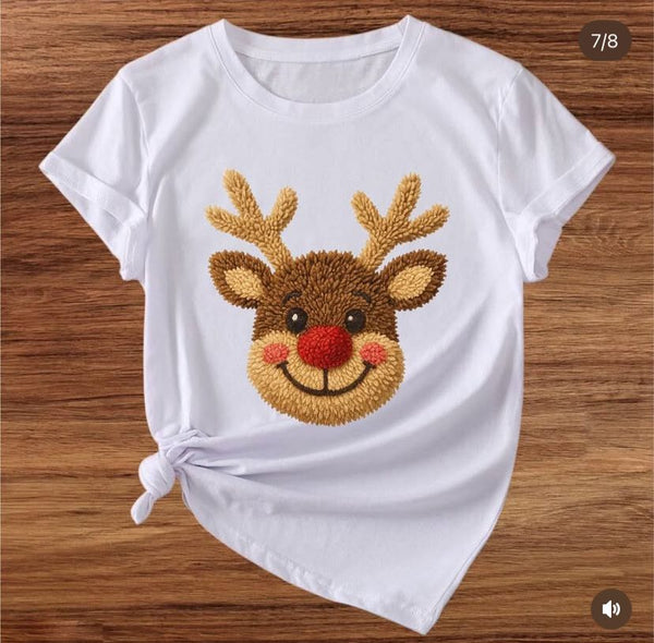 Camiseta Navidad Reno