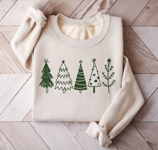 Sudadera Navidad Árboles