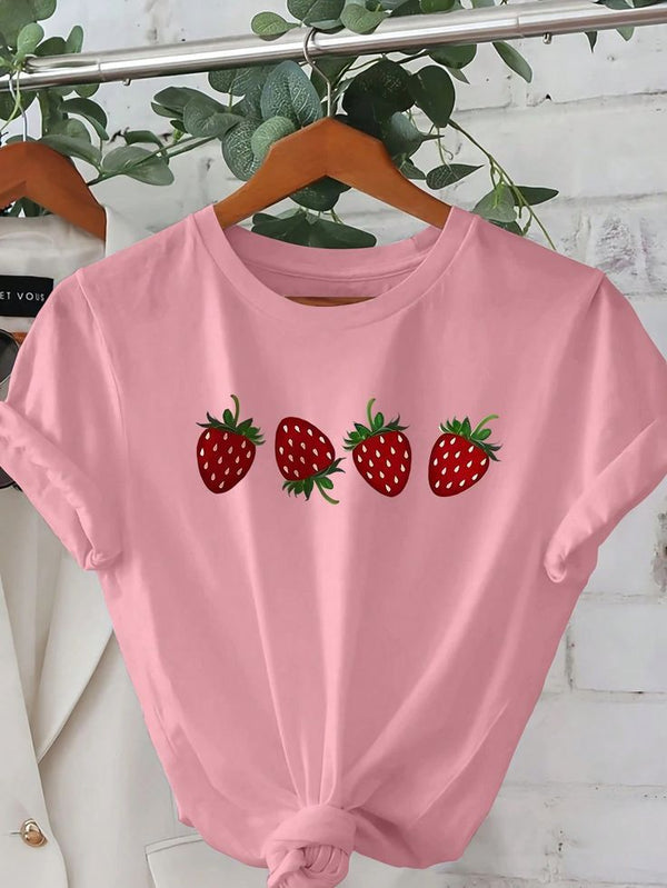 Camiseta Básica Frutillas