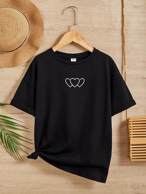 Camiseta Básica Corazones