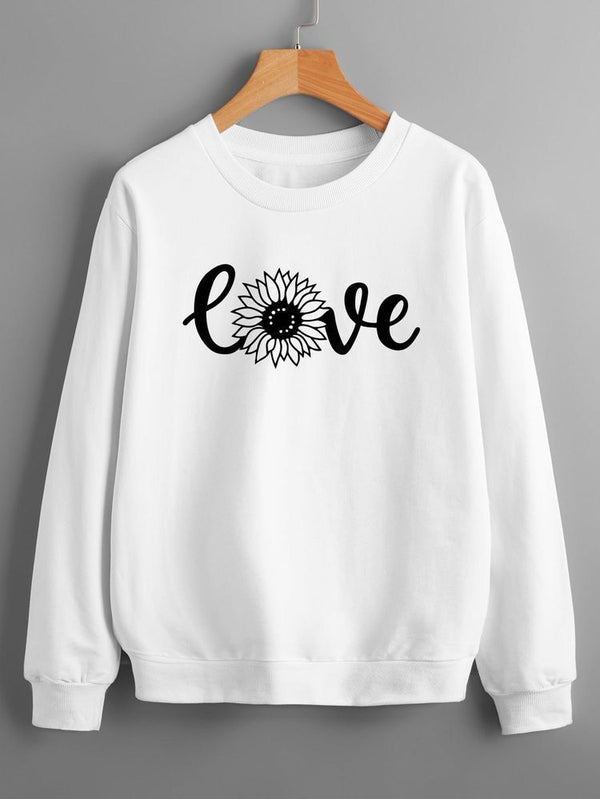 Buzo Love Flor BLANCO