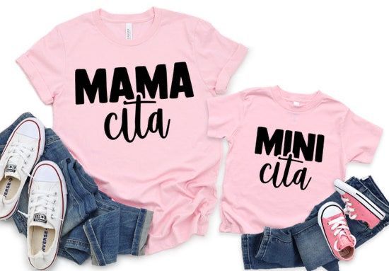 Camisetas Mamá e Hija Mamacita ROSADO