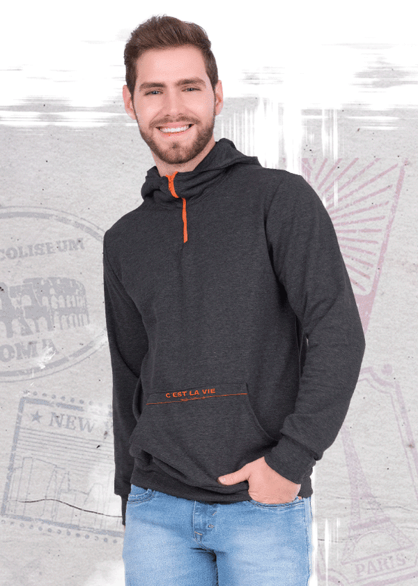 Buzo con Capucha Gris 402003