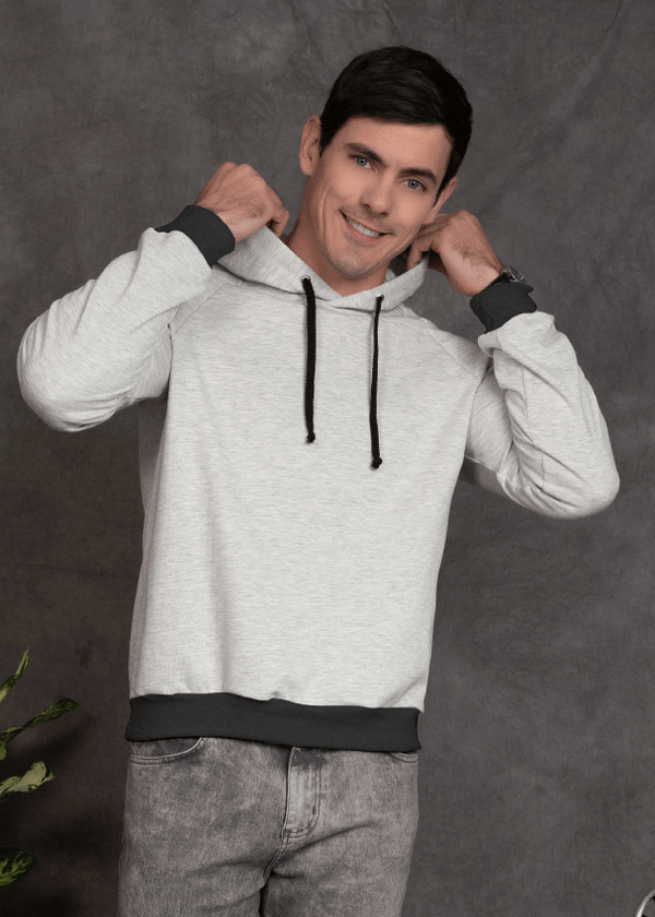 Buzo con Capucha Gris 402103