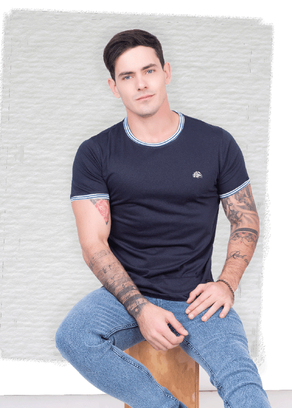 Camiseta Azul 411702