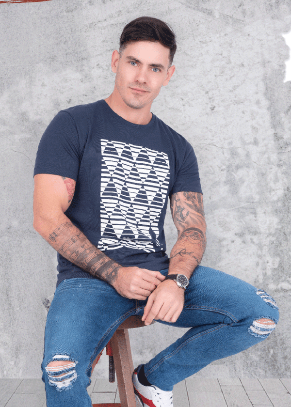 Camiseta Azul 411805