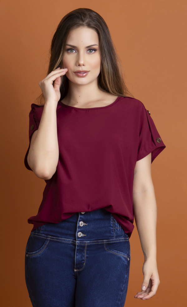 Blusa Vino Tinto O110632