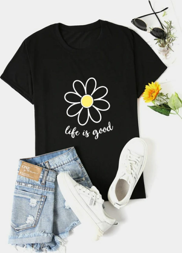 CAMISETA  LIFE IS GOOD