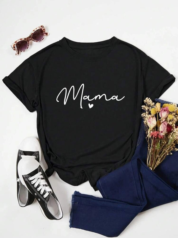 Camiseta Mama NEGRO