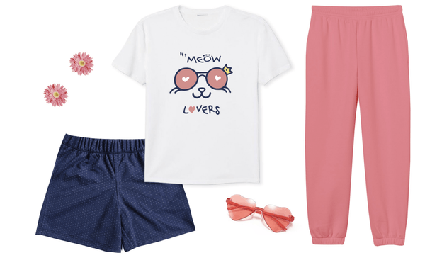 Camiseta + Short + Jogger Set Pijama O810410