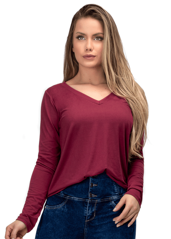 Blusa Vino O11341