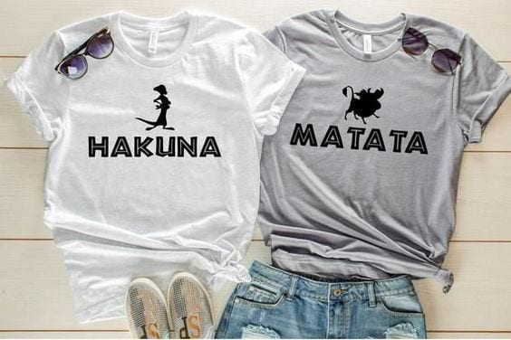 CAMISETAS MEJORES AMIGAS HAKUNA MATATA