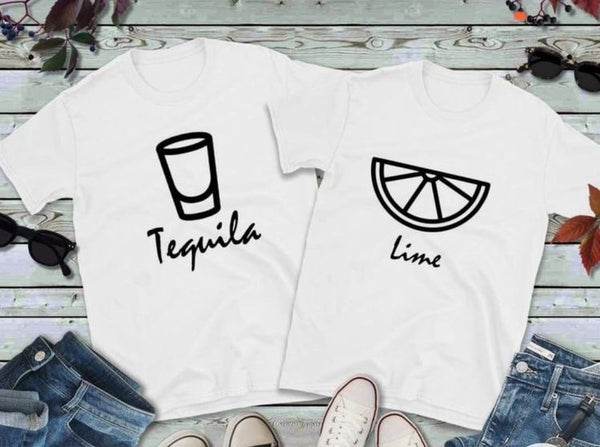 Camiseta Pareja Lima y Tequila