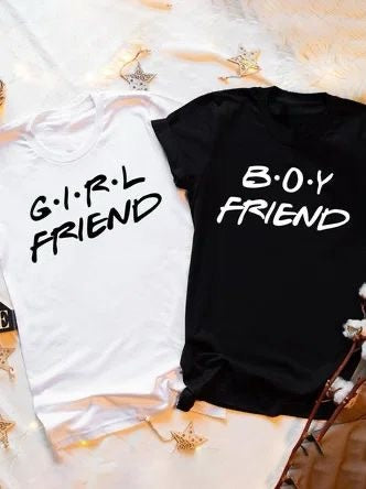 Camisetas Pareja Girl and Boy Friend