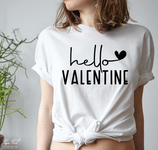 Camiseta Básica Hello Valentine