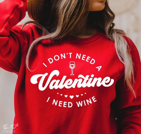 Buzo Rojo I don´t Need a Valentine