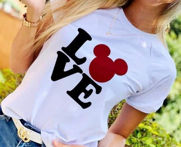 Camiseta Básica Love Mickey